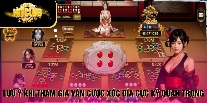 Lưu ý khi tham gia ván cược Xóc đĩa cực kỳ quan trọng